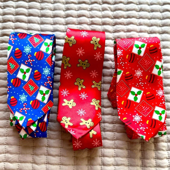 Other Other - Men's Christmas/Holiday Neck Ties Bundle of 3 New 🎅🏻 🎄